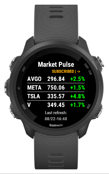 Settings — tickers